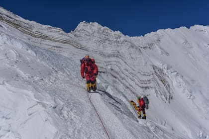 Damián y Willie Benegas en el Everest