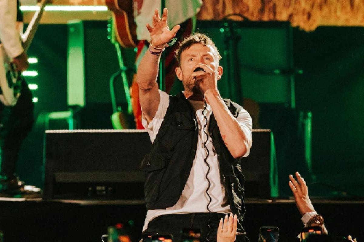 Damon Albarn, de Gorillaz, en la primera noche de Coachella 2023, desde Indio, California