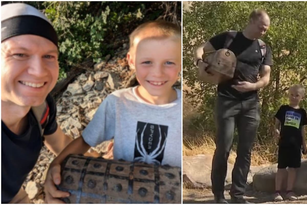 Damon y Ty Johnson, los dos ganadores de la quinta edición de la búsqueda del tesoro en Utah