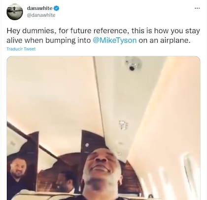 Dana White, presidente de la UFC, se refirió irónicamente al incidente que tuvo como protagonista a Mike Tyson.