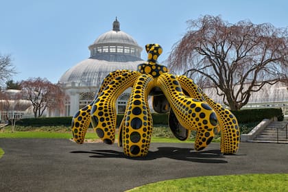 Dancing Pumpkin (2020), una de las obras exhibidas el año pasado en el Jardín Botánico de Nueva York