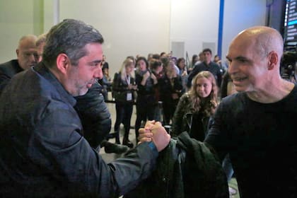 Daniel Angelici y Horacio Rodríguez Larreta