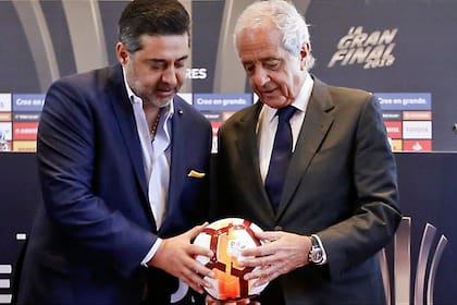 Daniel Angelici y Rodolfo D´Onofrio