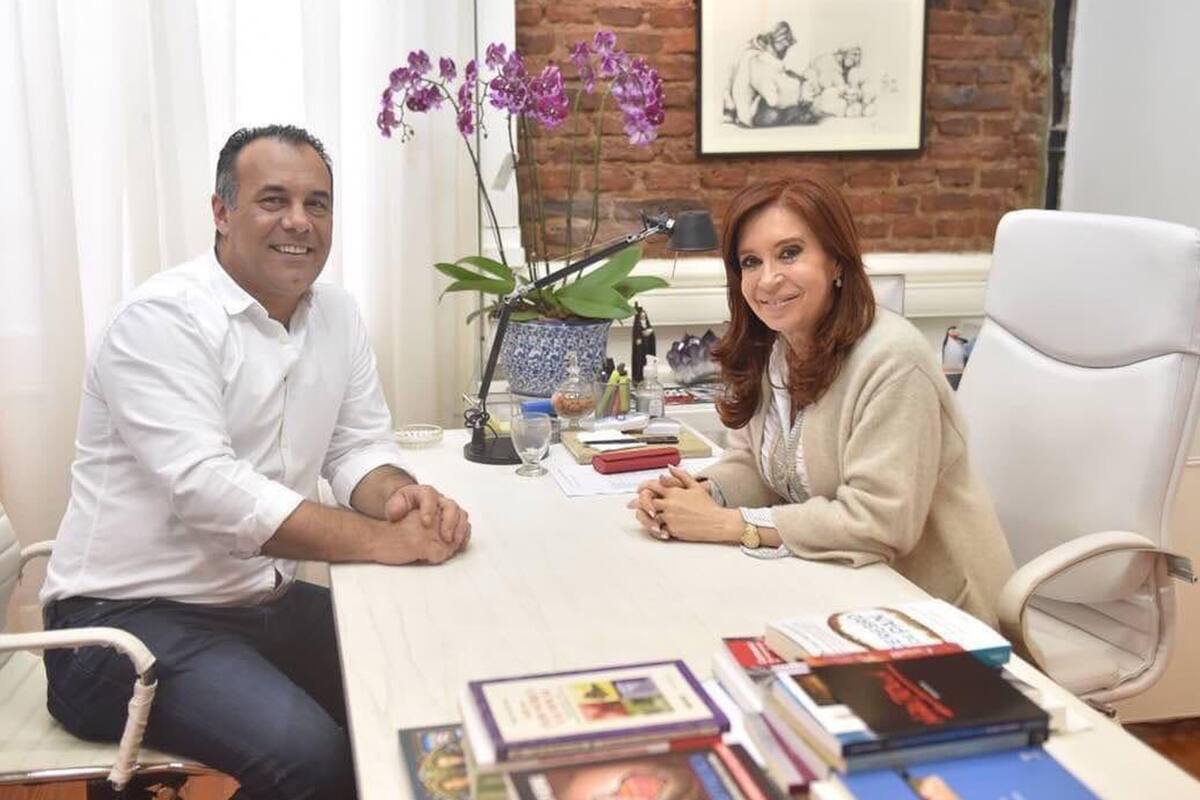 Daniel Capitanich, embajador argentino en Nicaragua, con Cristina Fernández de Kirchner