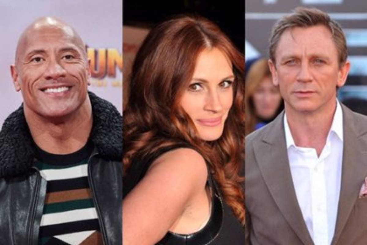 Daniel Craig y Dwayne Johnson, son quienes lideran la lista
