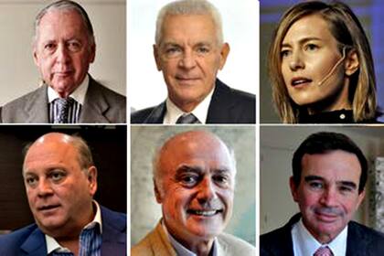 Daniel Funes De Rioja, Eduardo Costantini, Carolina Castro, Martín Cabrales, Ignacio Noel y Javier Madanes Quintanilla