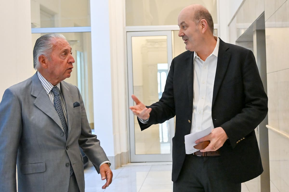 Daniel Funes de Rioja, titular de la UIA, recibió al ministro de Desregulación y Transformación del Estado, Federico Sturzenegger