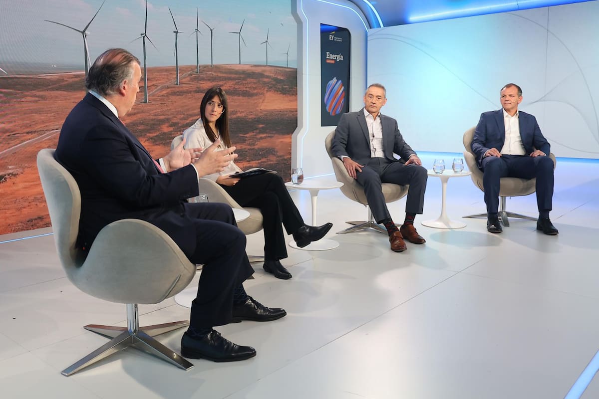 Daniel Gerold (G&G Energy Consultants), Sofía Diamante (LA NACION), Ricardo Ferreiro (Tecpetrol) y Fausto Caretta (PAE)