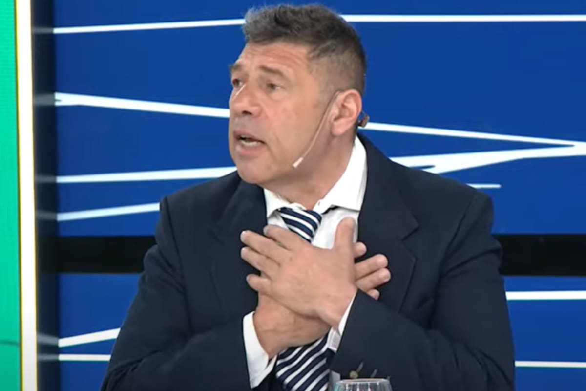 Daniel Giaquinta, abogado de Celeste González Guerrero, en el estudio de LN+