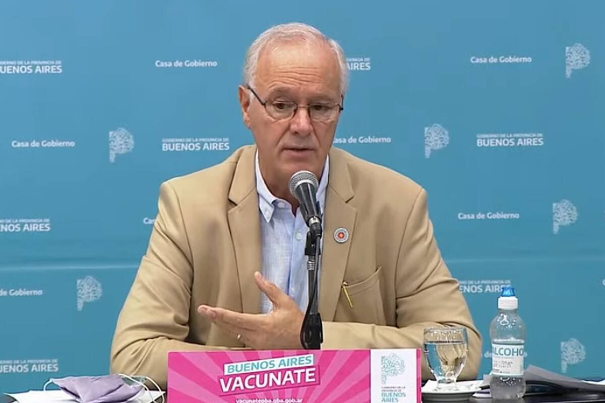 Daniel Gollán. Reporte de casos de la provincia de Buenos Aires