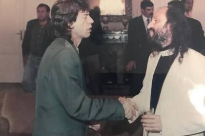 Daniel Grinbank y Mick Jagger