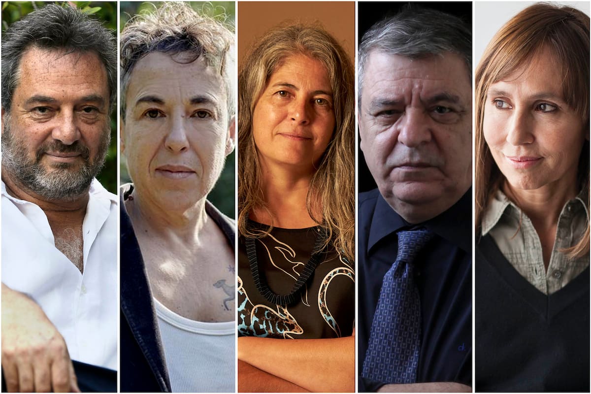 Daniel Guebel, Gabriela Cabezón Cámara, Selva Almada, Luis Gusmán y Esther Cross