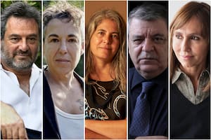 Daniel Guebel, Gabriela Cabezón Cámara, Selva Almada, Luis Gusmán y Esther Cross