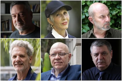 Daniel Guebel, Laura Ramos, Sergio Bizzio, Alan Pauls, Jorge Fernández Díaz y Luis Gusmán