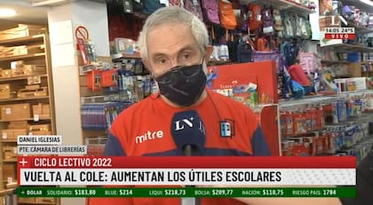 Daniel Iglesias López, el presidente de la Cámara Argentina de Papelerías, Librerías y Afines (Capla)