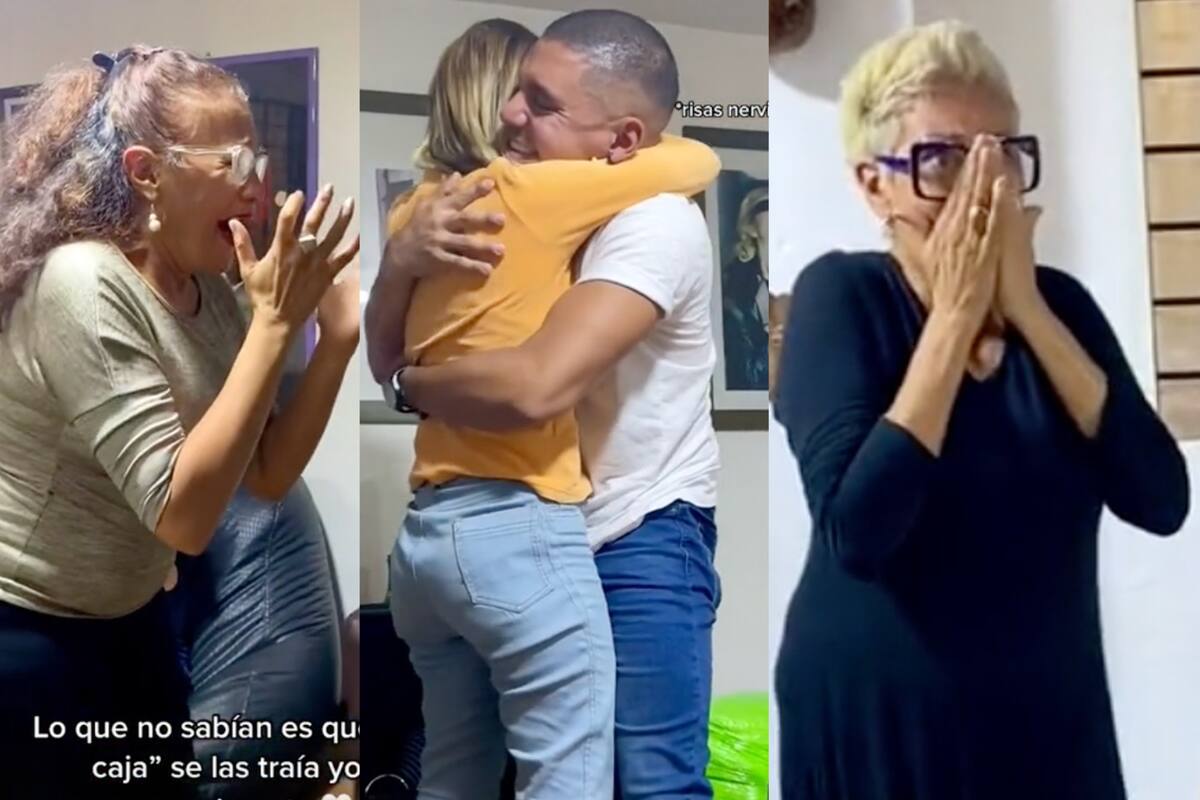 Daniel les dio una increíble sorpresa a sus seres queridos luego de cinco años de no verlos