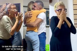 Daniel les dio una increíble sorpresa a sus seres queridos luego de cinco años de no verlos