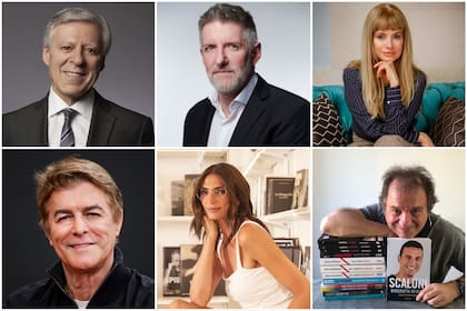 Daniel López Rosetti, Luis Novaresio, Florencia Canale, Gabriel Corrado, Mariana Arias y Diego Borinsky