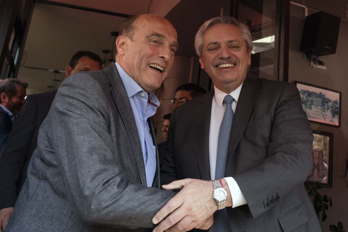 Daniel Martínez recibió a Alberto Fernández con un asado