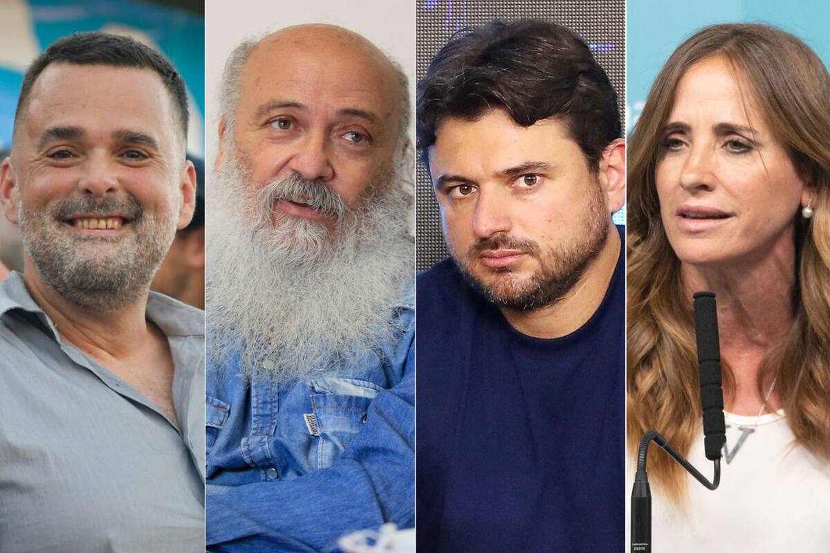 Daniel Menéndez, Emilio Pérsico, Juan Grabois y Victoria Tolosa Paz