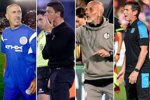 Daniel Oldrá, Sebastián Battaglia, Diego Monarriz y Claudio Úbeda, un póquer de exponentes de los técnicos interinos en el fútbol argentino
