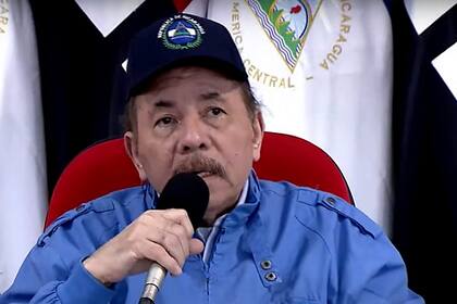 Daniel Ortega durante el mensaje al país donde se refirió a las deportaciones la semana pasada