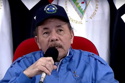 Daniel Ortega durante el mensaje al país donde se refirió a las deportaciones la semana pasada