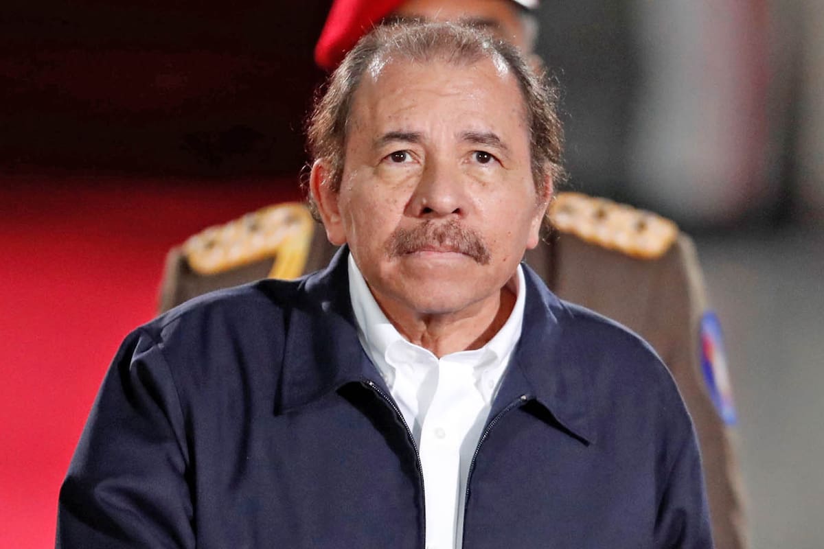Daniel Ortega durante la asunción de Maduro