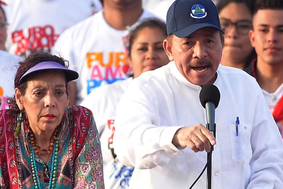 Daniel Ortega junto a Rosario Murillo, acusados por la persecución de opositores en Nicaragua