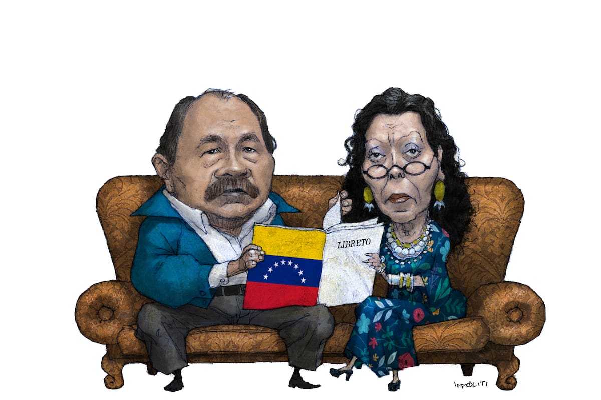 Daniel Ortega y su esposa, Rosario Murillo, la pareja presidencial de Nicaragua