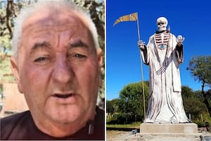 Un hombre construyó una estatua de San La Muerte de 13 metros: murió e investigan qué pasó
