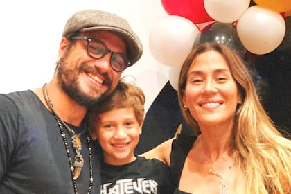 Daniel Osvaldo con Jimena Barón y su hijo Momo