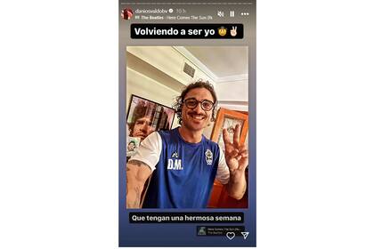 Daniel Osvaldo llevó tranquilidad a sus seguidores con una foto en su cuenta de Instagram