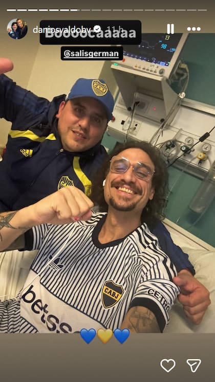Daniel Osvaldo reapareció en Instagram a casi un mes de su internación de urgencia (Captura: Instagram @daniosvaldobv)