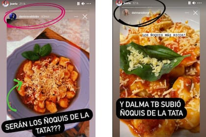 Daniel Osvaldo y Dalma Maradona subieron el mismo tipo de pasta que serían los de la Tata