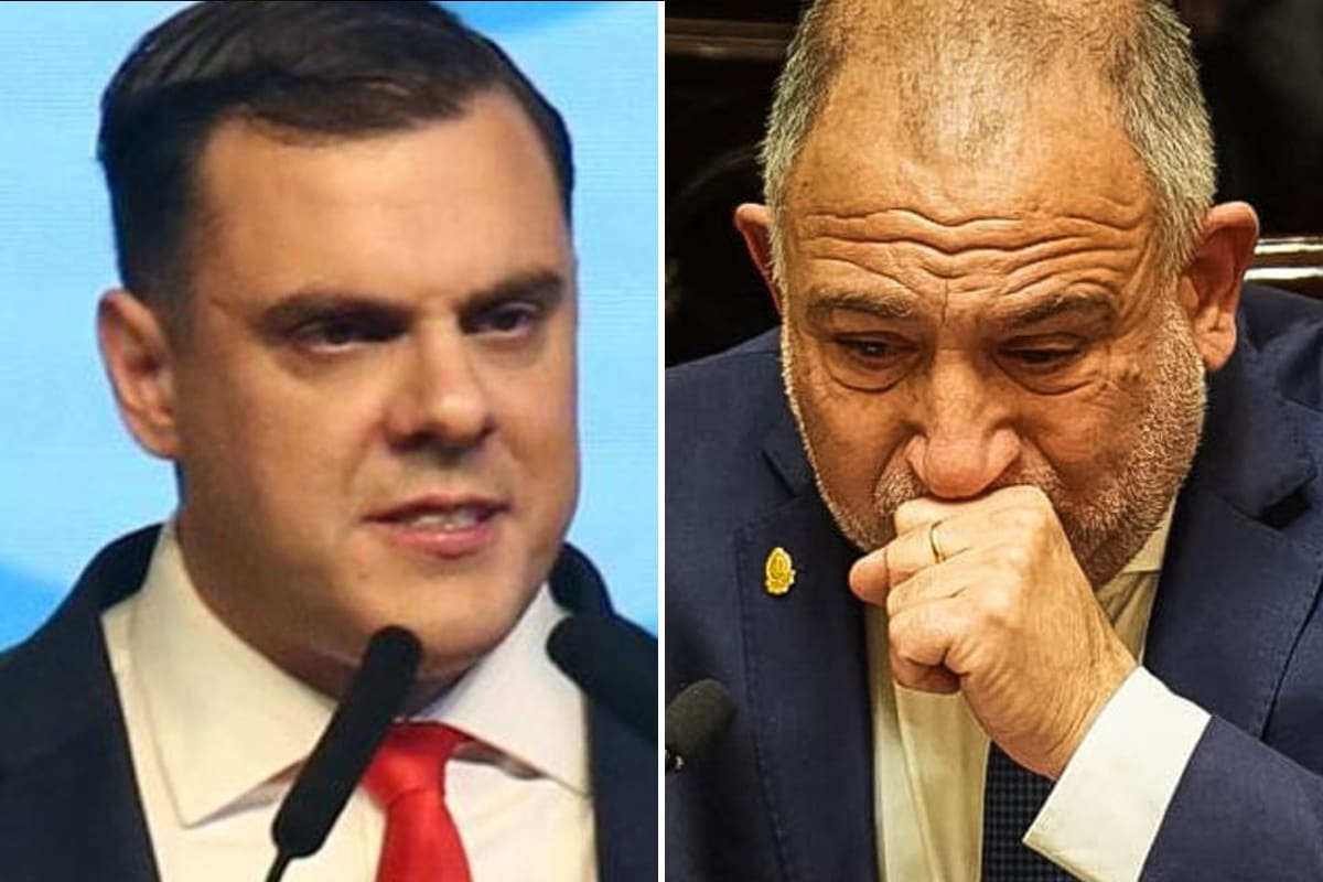 Daniel Parisini, más conocido como "El Gordo Dan", junto a Luis Juez