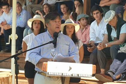 Daniel Pelegrina, en la Exposición Rural de Neuquén