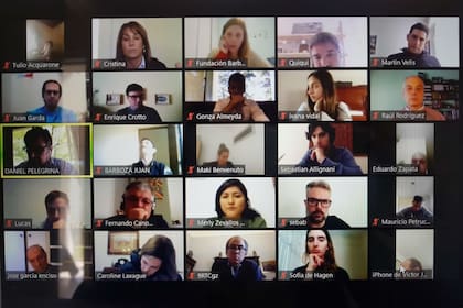 Daniel Pelegrina encabezó distintas reuniones virtuales con colaboradores y dirigentes de todo el país