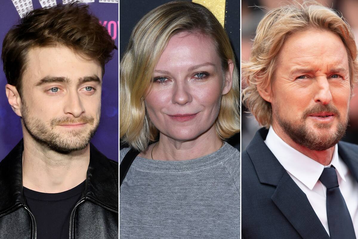 Daniel Radcliffe , Kirsten Dunst y Owen WIlson, tres actores que atravesaron momentos oscuros en sus vidas
