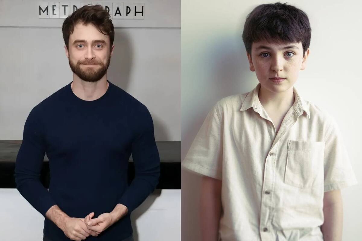 Daniel Radcliffe y su sucesor, Dominic McLaughlin, quien encarnará a la nueva estrella de la saga