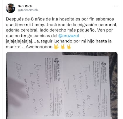 Daniel reveló el diagnóstico que le dieron a Timmy, luego de 8 años de asistir a hospitales.