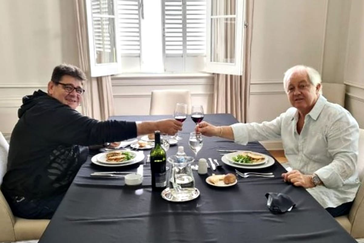 Daniel Rodríguez, exintendente de la Quinta de Olivos, y el broker Héctor Martínez Sosa