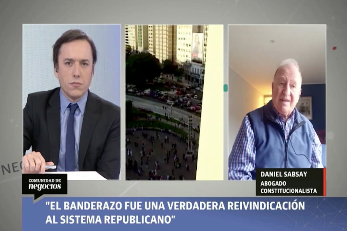 Daniel Sabsay consideró que hay múltiples de factores que explican por qué los argentinos salieron a la calle el otro día