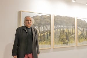 Daniel Santoro, ganador del Premio Trabucco 2024 para la disciplina Dibujo.