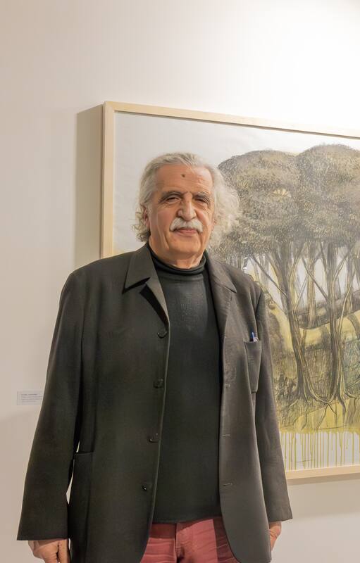 Daniel Santoro, ganador del Premio Trabucco 2024 para la disciplina Dibujo.
