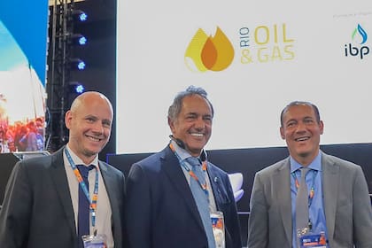 Daniel Scioli en la feria Rio Oil&Gas