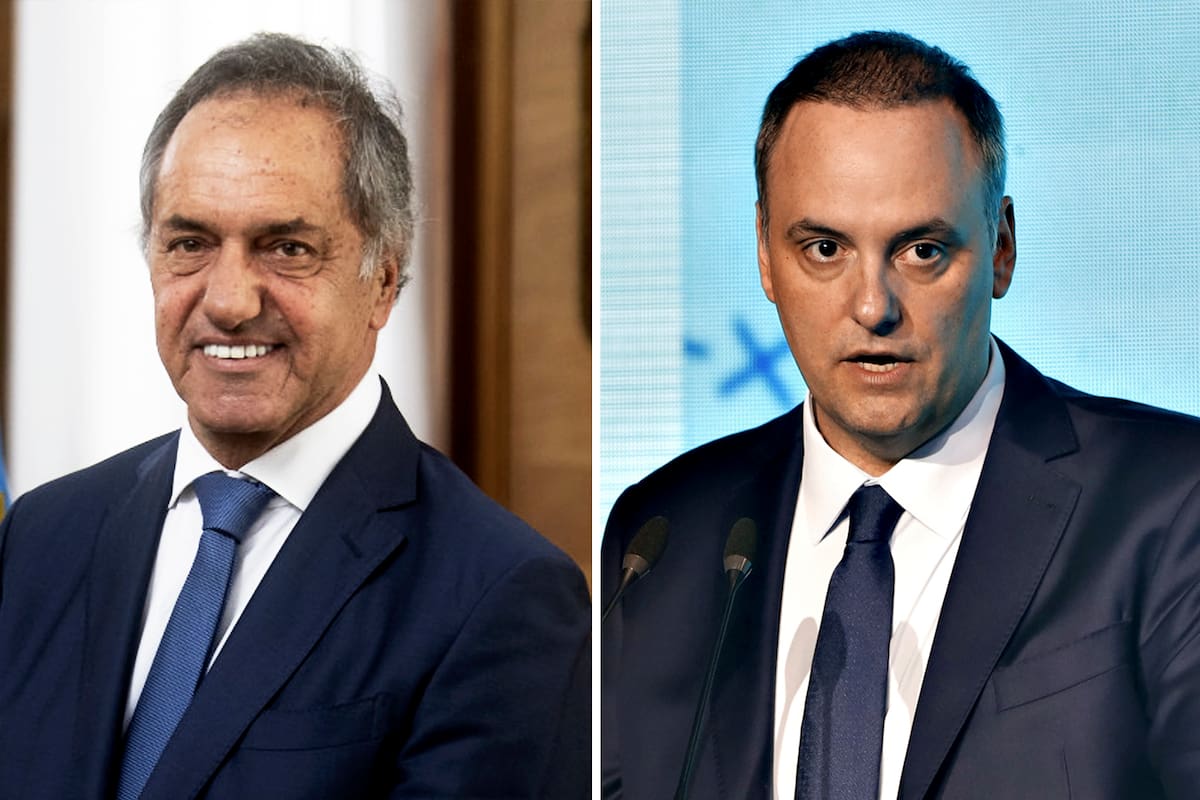 Daniel Scioli y Manuel Adorni