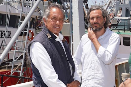 Daniel Scioli y Santiago Cafiero en Mar del Plata