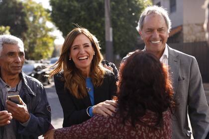 Daniel Scioli y Victoria Tolosa Paz hoy, en 3 de febrero