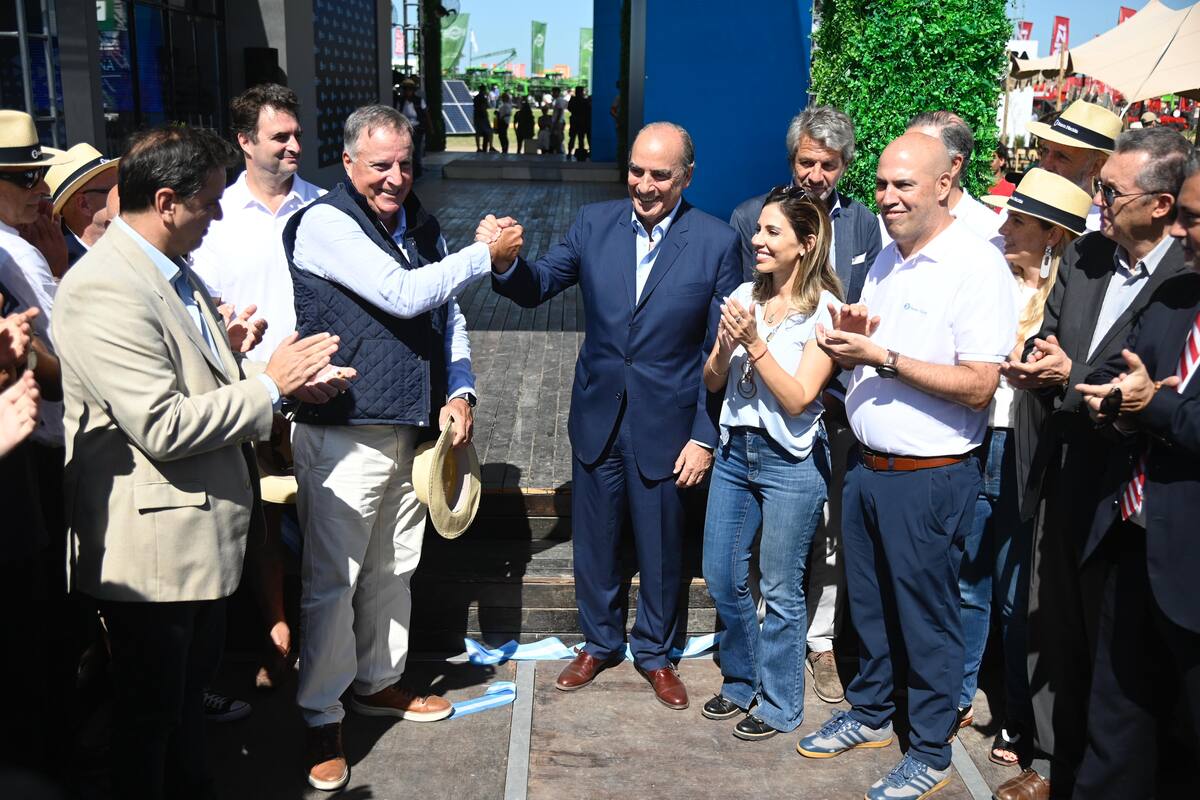 Daniel Tillard, presidente del Banco Nación, con el ministro del Interior, Guillermo Francos